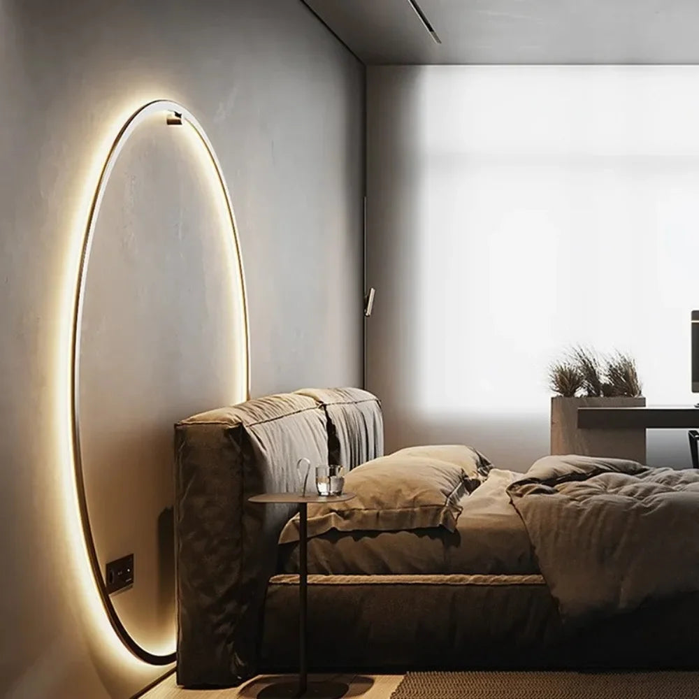 Appliques murales LED modernes design nordique anneau rond intérieur
