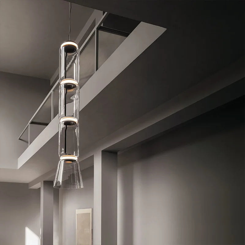 Lampe suspendue à LED en verre moderne Design italien