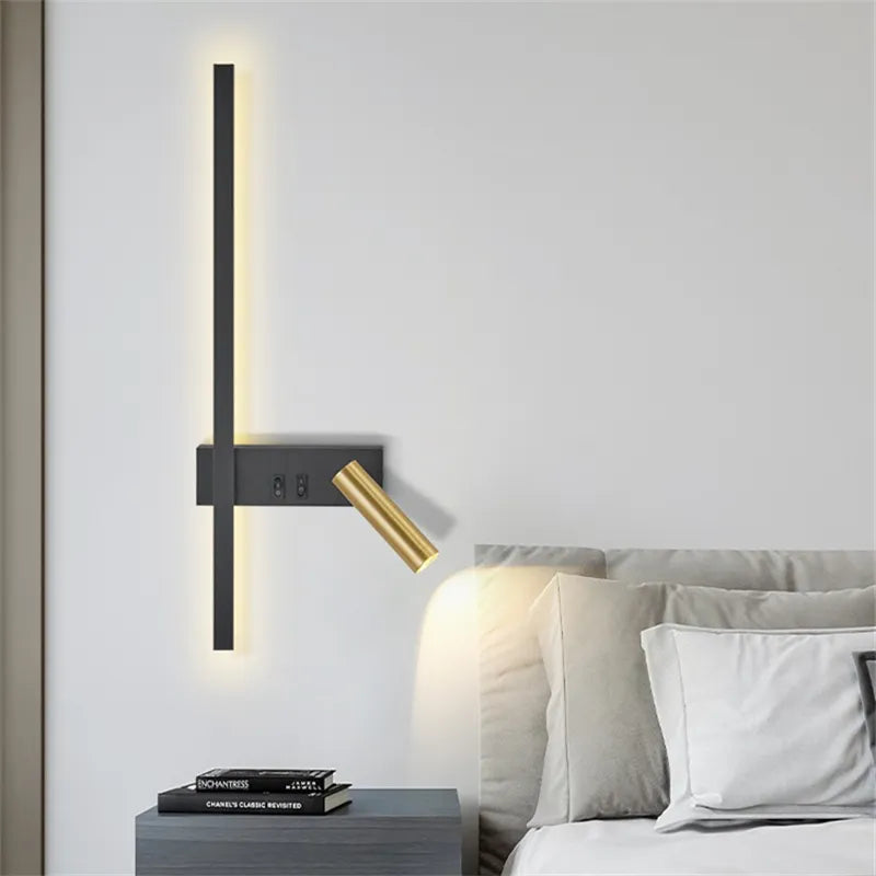 Applique murale LED nordique - Design moderne pour le salon et la chambre à coucher