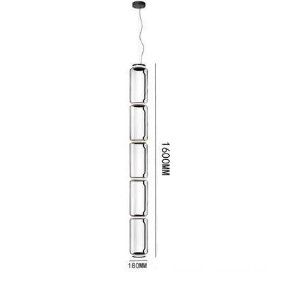 Lampe suspendue à LED en verre moderne Design italien