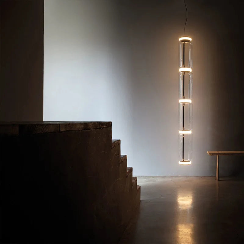 Lampe suspendue à LED en verre moderne Design italien