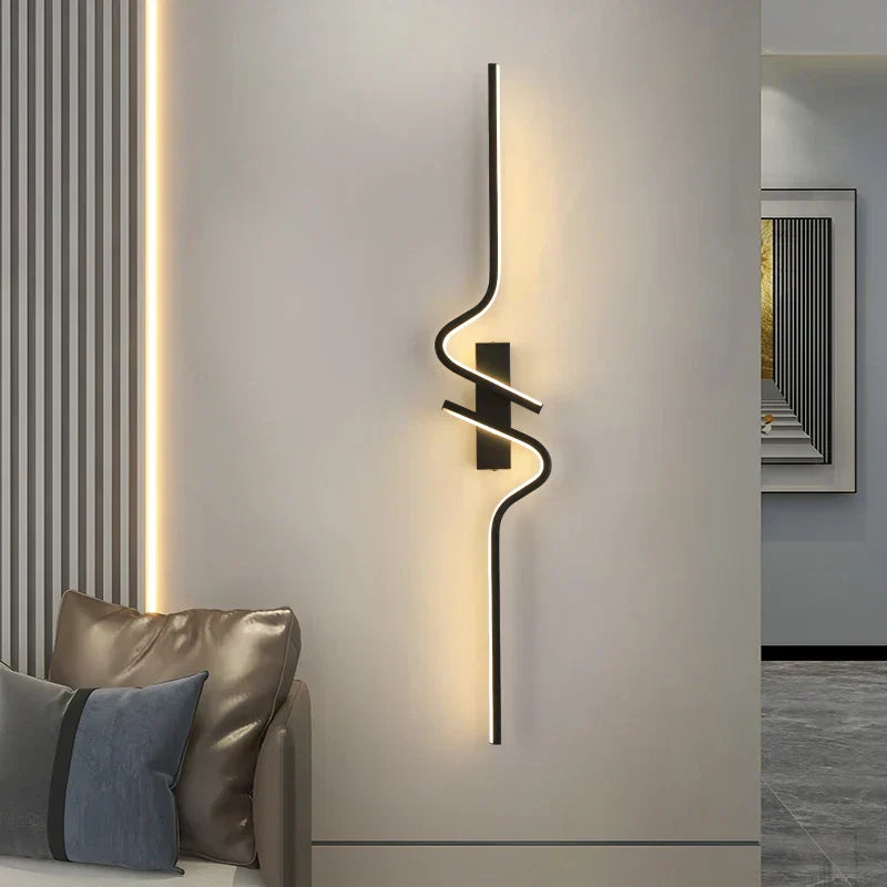 Applique murale LED moderne : design nordique élégant pour un éclairage intérieur élégant