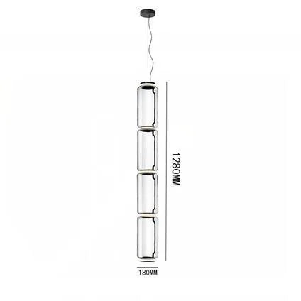 Lampe suspendue à LED en verre moderne Design italien
